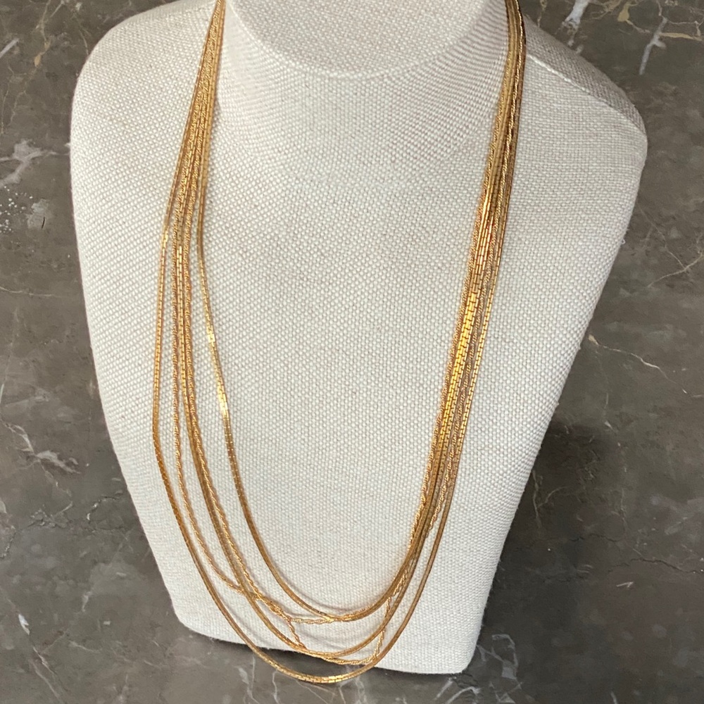Necklace- gold dipped vintage